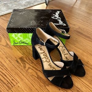 Sam Edelman - Orlando Black Suede Heels - Size 10 (EUR40, UK 8). Gently used!